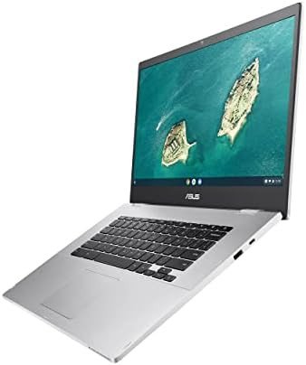 ASUS Chromebook CX1， 15.6 Full HD NanoEdge Display， Intel Celeron N3350 Processor， 64GB eMMC Storage， 8GB RAM， Chrome OS， Transparent Silver， CX1500CNA-AS84F